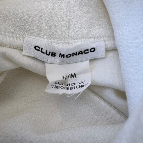 Club Monaco Women White High Neck Sleeveless Knee Length Sheath Dress Size M - Picture 7 of 9